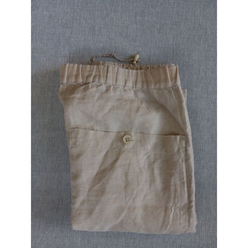 Elements By Arnold Zimberg Men Small Pure Linen Drawstrings Stretch Waist Short - Picture 10 of 10